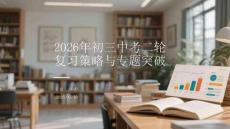 2026年初三中考二輪復習策略與專題突破
