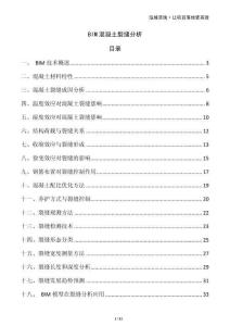 BIM混凝土裂缝分析
