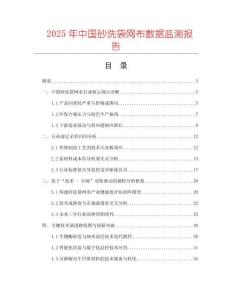 2025年中國(guó)砂洗袋網(wǎng)布數(shù)據(jù)監(jiān)測(cè)報(bào)告