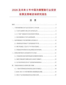 2026及未來5年中國冷媒管路行業(yè)投資前景及策略咨詢研究報告