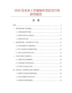 2026及未來5年鍛制件項目可行性研究報告