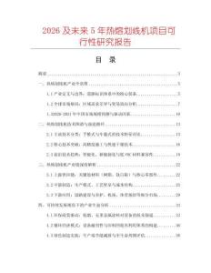 2026及未來5年熱熔劃線機(jī)項(xiàng)目可行性研究報(bào)告