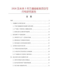 2026及未來5年方通插板架項目可行性研究報告