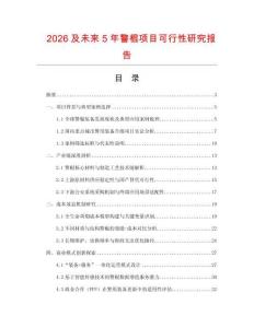 2026及未來(lái)5年警棍項(xiàng)目可行性研究報(bào)告