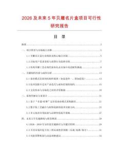 2026及未來5年貝雕名片盒項目可行性研究報告