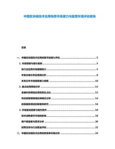 中國區塊鏈技術應用場景市場潛力與監管環境評估報告