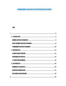 中國碳捕集與封存技術(shù)示范項(xiàng)目運(yùn)營評估報(bào)告