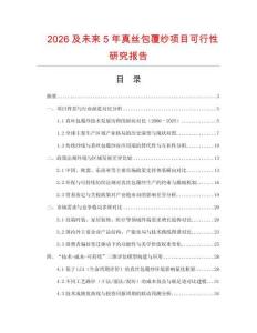 2026及未來5年真絲包覆紗項(xiàng)目可行性研究報(bào)告