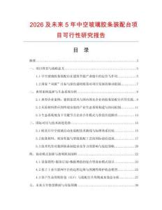2026及未來5年中空玻璃膠條裝配臺項目可行性研究報告