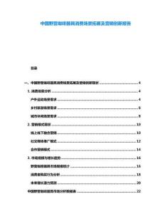 中國野營咖啡器具消費場景拓展及營銷創新報告