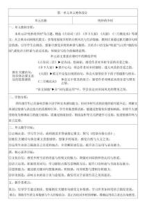 2026年2026年春期部編人教版四年級下冊語文全冊核心素養(yǎng)教案（有內(nèi)容）（全冊共387頁）-新版