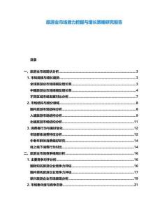 旅游業(yè)市場潛力挖掘與增長策略研究報告