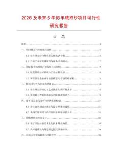 2026及未來(lái)5年仿羊絨雙紗項(xiàng)目可行性研究報(bào)告