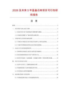 2026及未來5年藍晶石磚項目可行性研究報告