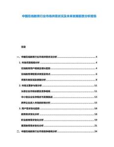 中國在線教育行業(yè)市場供需狀況及未來發(fā)展前景分析報(bào)告