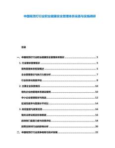 中國吸頂燈行業職業健康安全管理體系完善與實施調研
