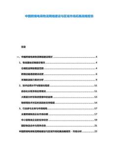 中國(guó)跨境電商物流網(wǎng)絡(luò)建設(shè)與區(qū)域市場(chǎng)拓展戰(zhàn)略報(bào)告