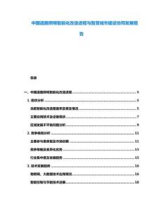 中國道路照明智能化改造進(jìn)程與智慧城市建設(shè)協(xié)同發(fā)展報(bào)告