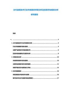古代造紙技術(shù)行業(yè)市場(chǎng)現(xiàn)狀供需分析及投資評(píng)估規(guī)劃分析研究報(bào)告