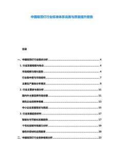 中國吸頂燈行業(yè)標(biāo)準(zhǔn)體系完善與質(zhì)量提升報告