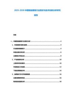 2025-2030中國(guó)智能服裝行業(yè)現(xiàn)狀與技術(shù)創(chuàng)新分析研究報(bào)告