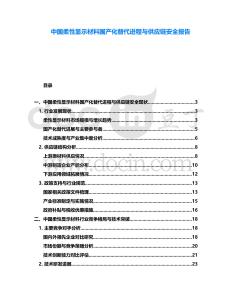 中國(guó)柔性顯示材料國(guó)產(chǎn)化替代進(jìn)程與供應(yīng)鏈安全報(bào)告