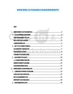 新媒體營銷行業(yè)市場發(fā)展特點及精準(zhǔn)營銷策略研究