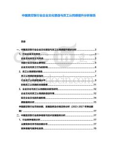 中國真空泵行業(yè)企業(yè)文化塑造與員工認(rèn)同感提升分析報告