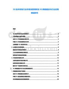 5G技術(shù)研發(fā)行業(yè)市場(chǎng)深度調(diào)研及5G網(wǎng)絡(luò)建設(shè)與行業(yè)應(yīng)用領(lǐng)域研究