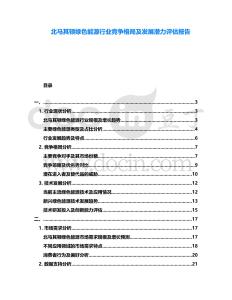 北馬其頓綠色能源行業(yè)競(jìng)爭(zhēng)格局及發(fā)展?jié)摿υu(píng)估報(bào)告