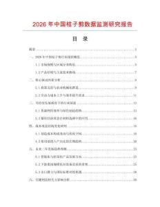 2026年中國桔子剪數據監測研究報告