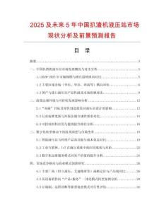 2025及未來5年中國扒渣機液壓站市場現狀分析及前景預測報告