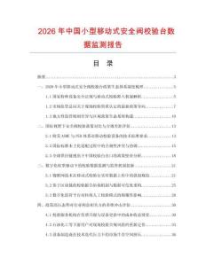 2026年中國小型移動式安全閥校驗臺數據監測報告