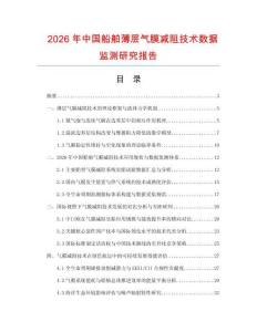 2026年中國(guó)船舶薄層氣膜減阻技術(shù)數(shù)據(jù)監(jiān)測(cè)研究報(bào)告
