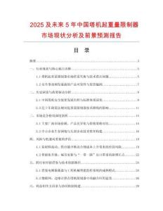 2025及未來(lái)5年中國(guó)塔機(jī)起重量限制器市場(chǎng)現(xiàn)狀分析及前景預(yù)測(cè)報(bào)告
