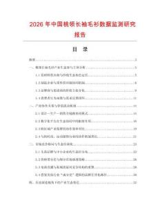 2026年中國桃領長袖毛衫數據監測研究報告