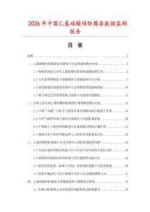2026年中國乙基硅酸鋅防腐漆數(shù)據(jù)監(jiān)測報告