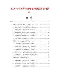 2026年中國背心裙套裝數據監測研究報告