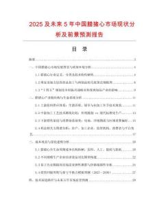 2025及未來5年中國臘豬心市場現狀分析及前景預測報告