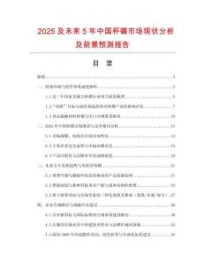 2025及未來5年中國杯碟市場現(xiàn)狀分析及前景預(yù)測報(bào)告
