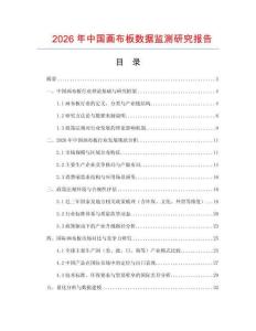 2026年中國(guó)畫(huà)布板數(shù)據(jù)監(jiān)測(cè)研究報(bào)告