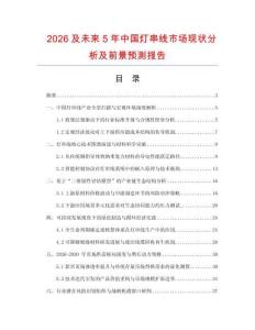 2026及未來5年中國燈串線市場現(xiàn)狀分析及前景預測報告
