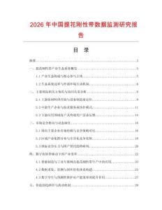2026年中國提花剛性帶數據監測研究報告