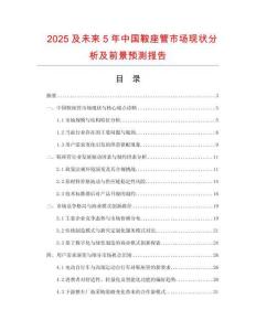 2025及未來(lái)5年中國(guó)鞍座管市場(chǎng)現(xiàn)狀分析及前景預(yù)測(cè)報(bào)告