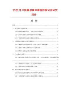 2026年中國痛濕康保健袋數(shù)據(jù)監(jiān)測研究報告