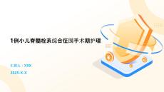 1例小儿脊髓栓系综合征围手术期护理
