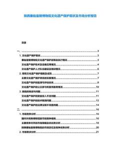 陜西秦始皇陵博物院文化遺產保護現狀及市場分析報告