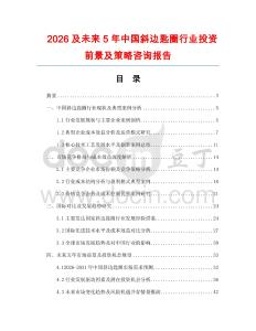 2026及未來5年中國斜邊匙圈行業(yè)投資前景及策略咨詢報告