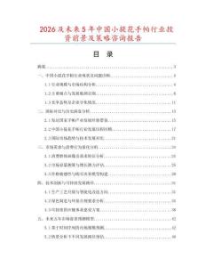 2026及未來5年中國小提花手帕行業投資前景及策略咨詢報告