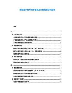 新型顯示技術(shù)競爭格局及市場前景研究報告